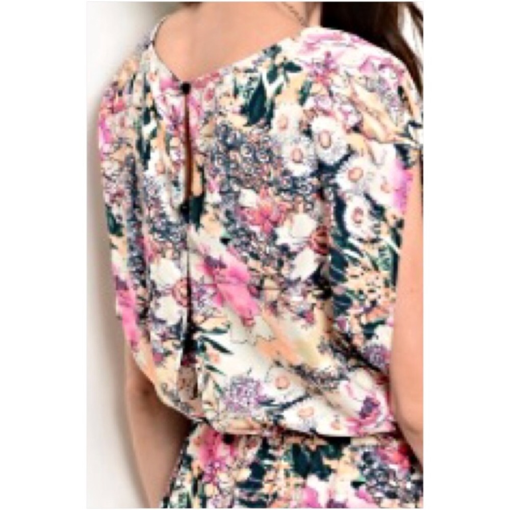 Sexy Soft Silky Chic Floral Lace Romper S/M - Picture 8 of 8